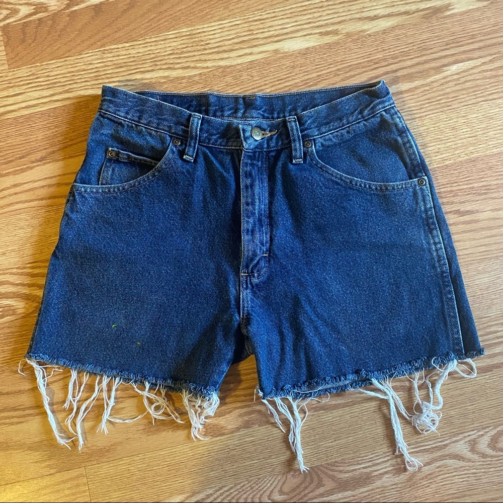 Cutoff Wrangler Blue Jean Shorts